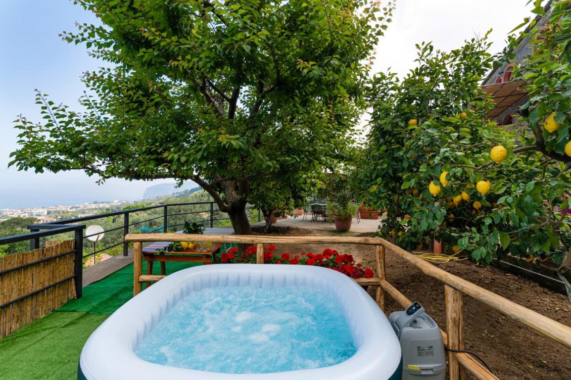 Sorrentovibes - Sea View Rooftop Apartment With Jacuzzi & Garden Exterior foto
